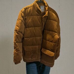 GAP Men's Tan Puffer Jacket